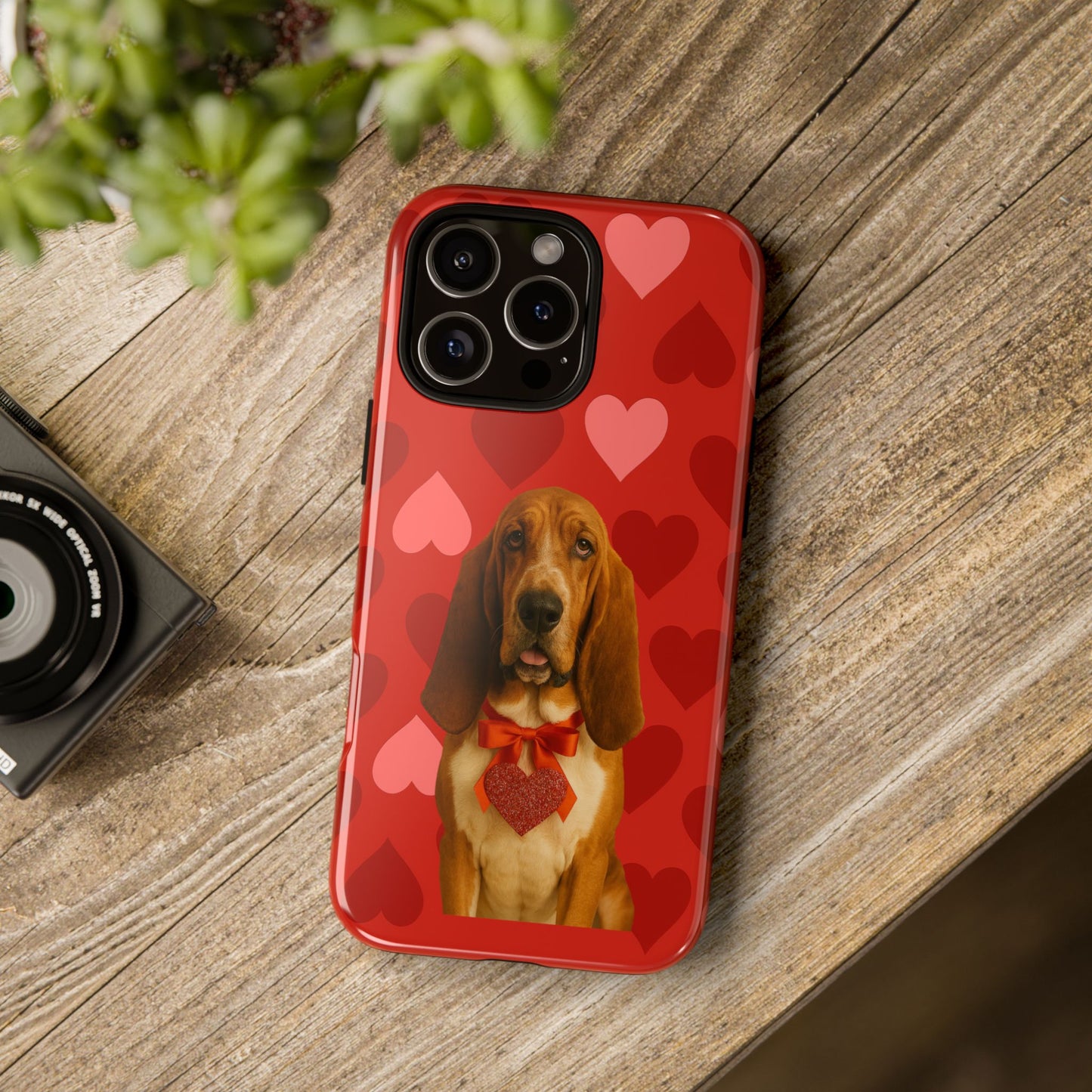 Cupid's Companion Basset iPhone Case