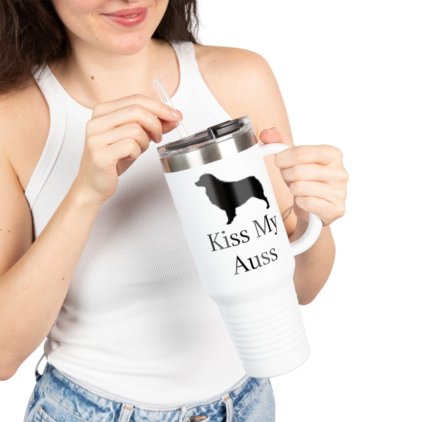 Kiss My Auss Insulated Travel Mug
