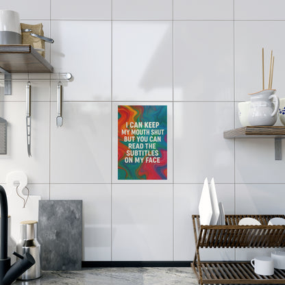 Subtitles Ceramic Photo Tile