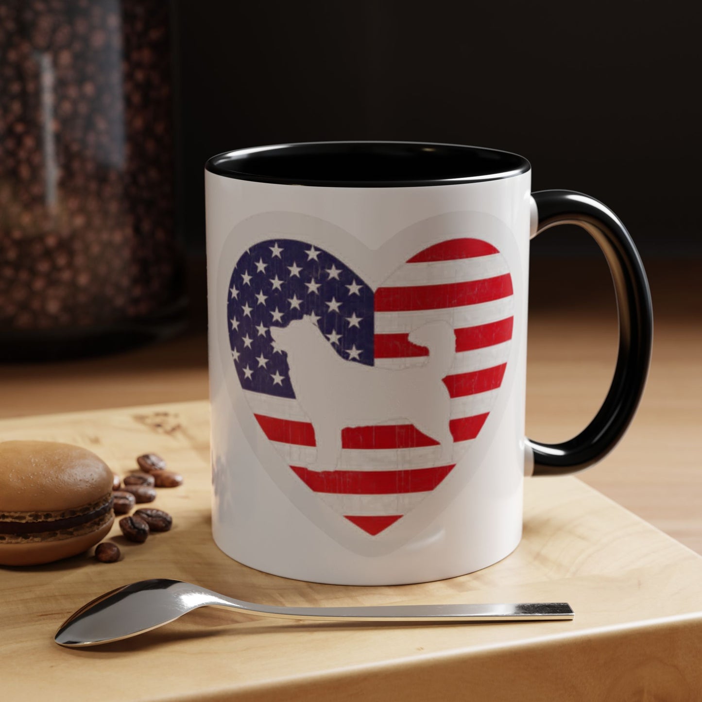 Malamute Flag 2-Tone Coffee Mug