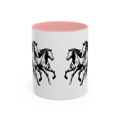 Horsin' Around 2-Tone Coffee Mug