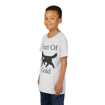 Heart Of Gold Youth Unisex Short Sleeve Crewneck Tee