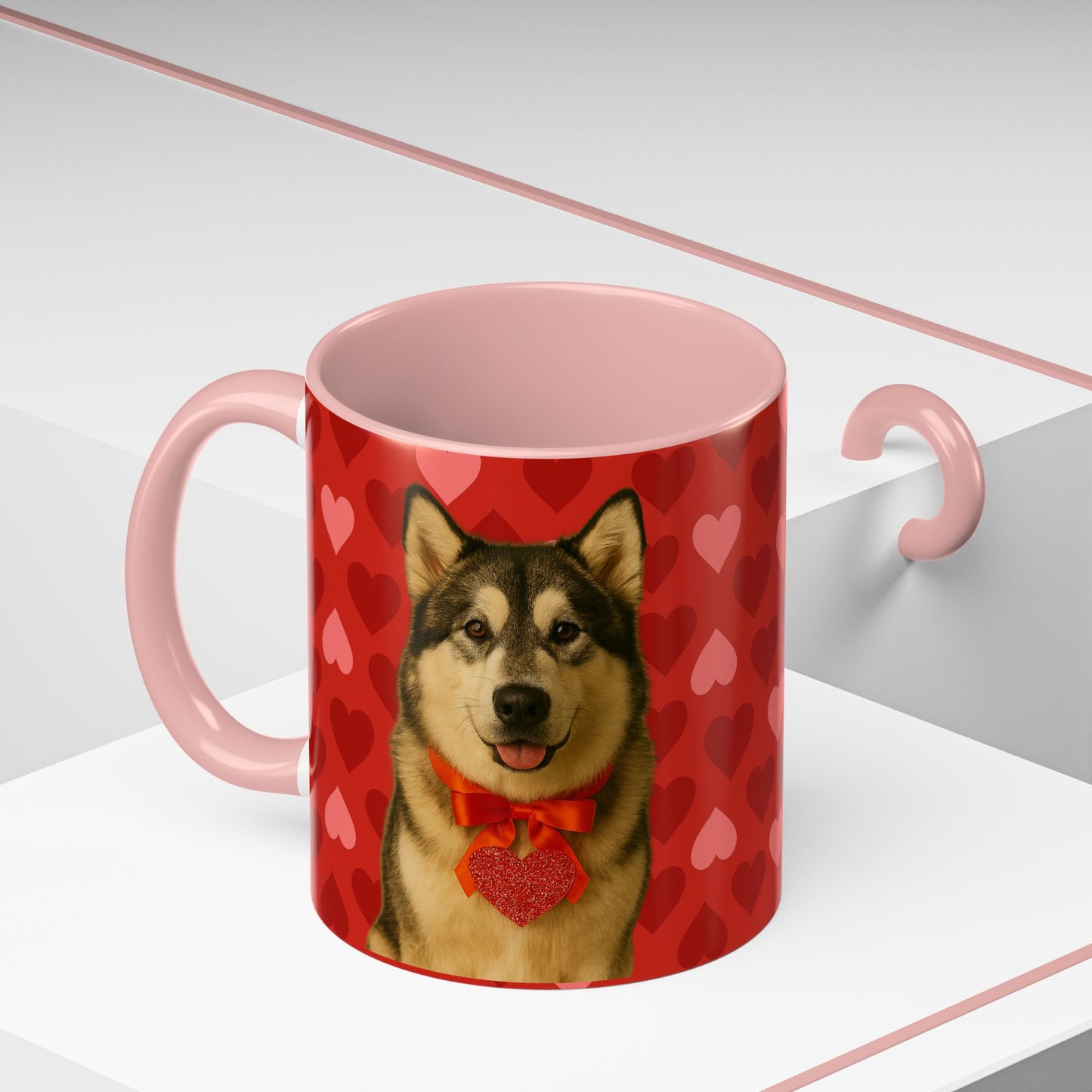 Cupid's Companion Malamute 2-Tone Coffee Mug