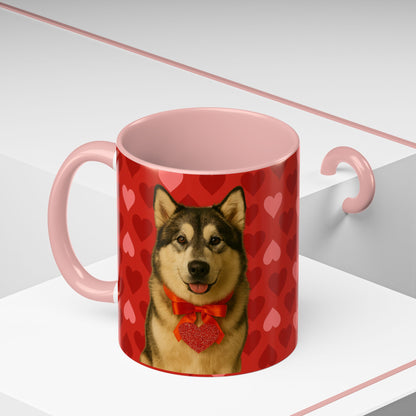 Cupid's Companion Malamute 2-Tone Coffee Mug