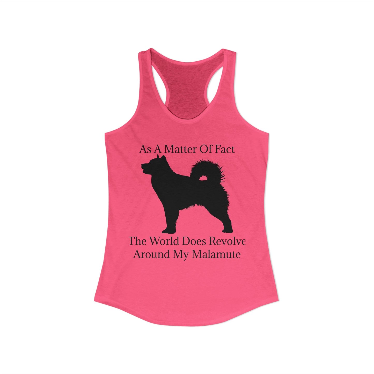 Matter Of Fact Malamute Women's Racerback Tank