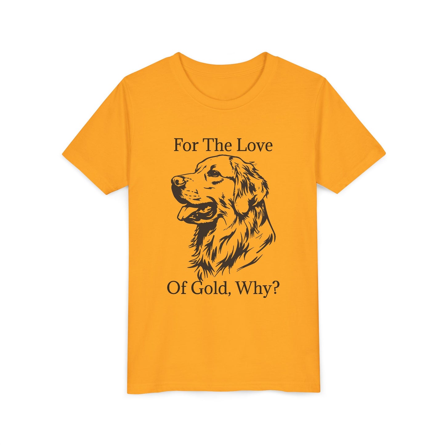 For The Love Of Gold Youth Unisex Short Sleeve Crewneck Tee