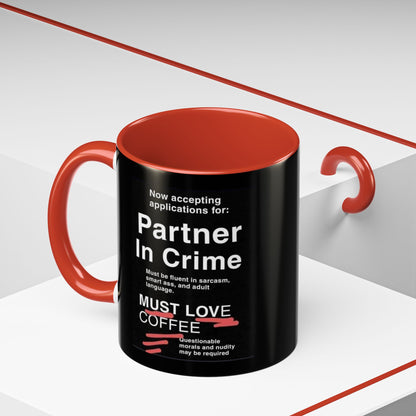 Partner In Crime 2-Tone Coffee Mug