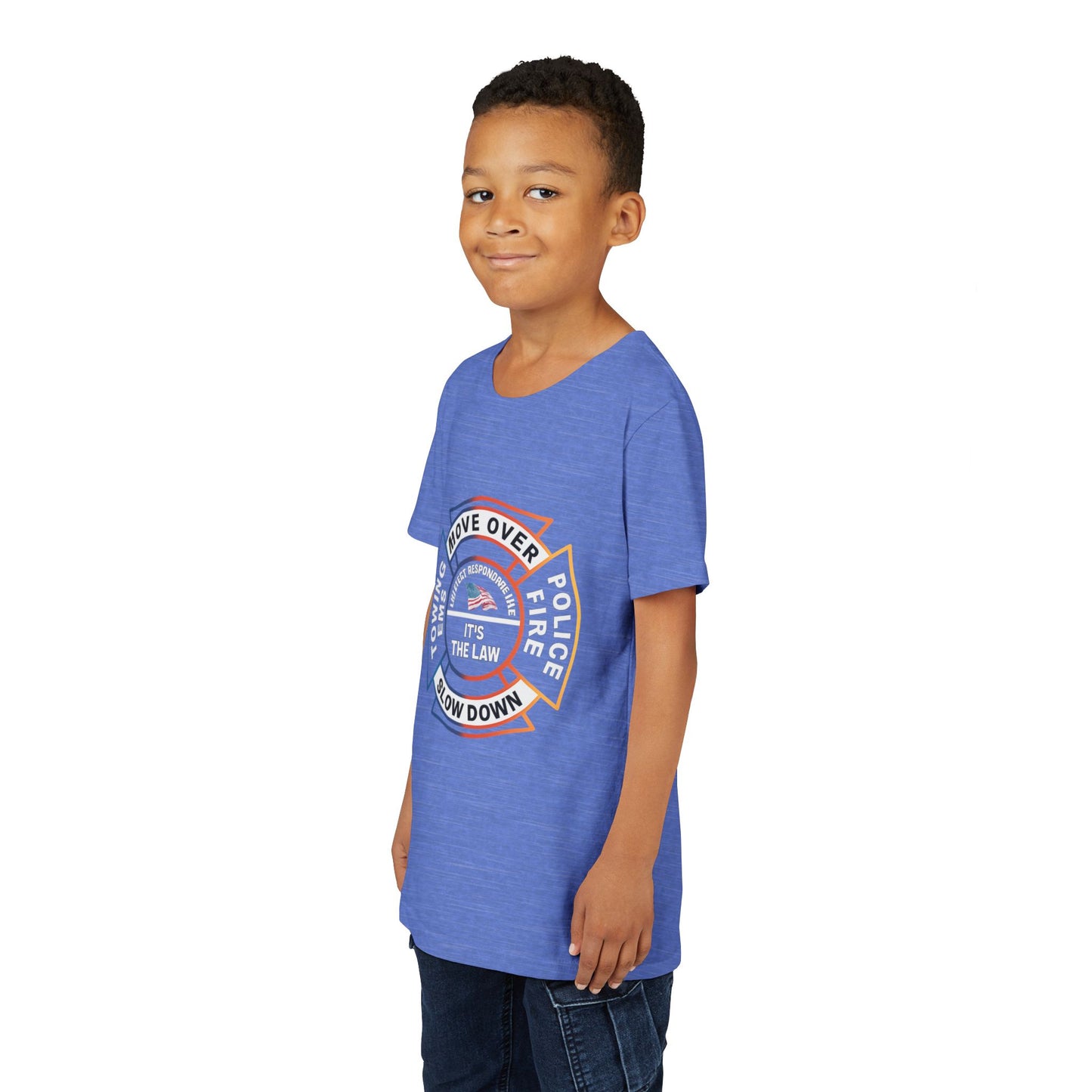Let First Responders Live Youth Unisex Short Sleeve Crewneck Tee