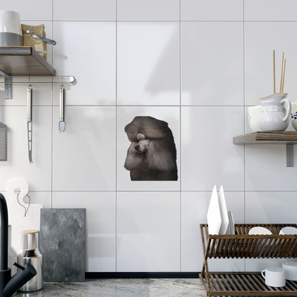 Poodle Head Ceramic Photo Tile