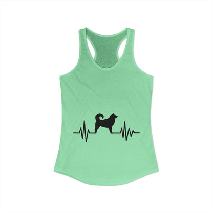My Heart Beats For Malamutes Women's Racerback Tank