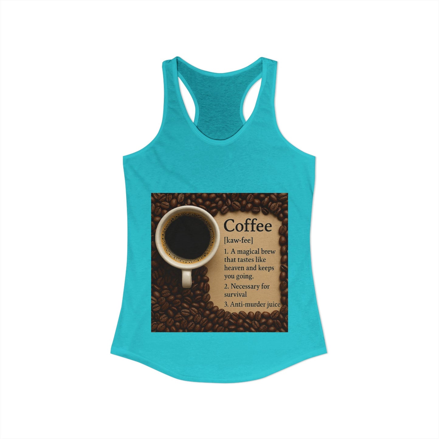 Coffee Definition Women's Racerback Tank