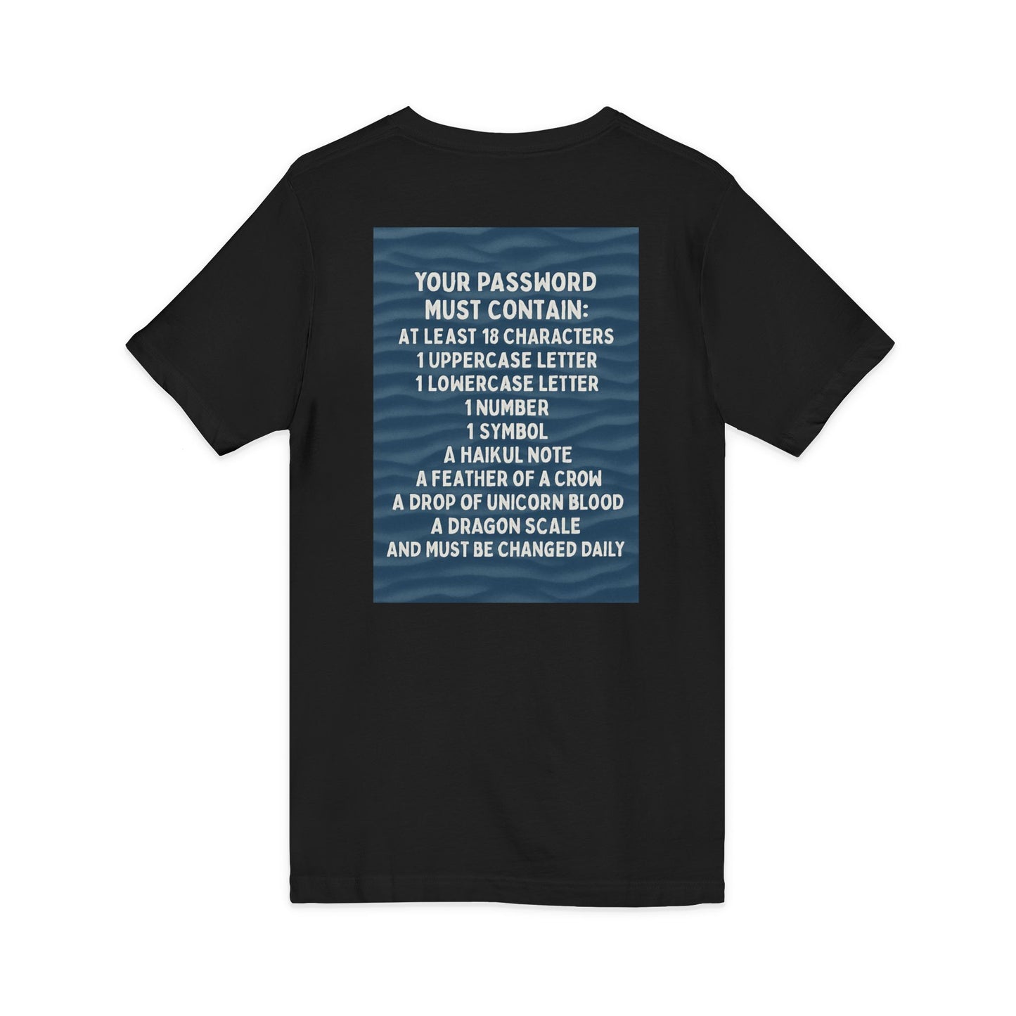 Password Unisex Short Sleeve V-Neck Tee