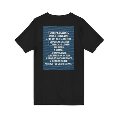 Password Unisex Short Sleeve V-Neck Tee