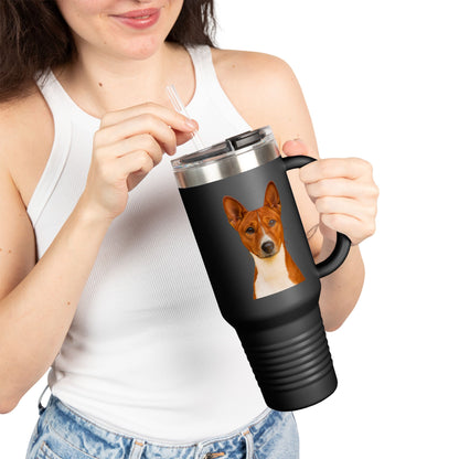 Basenji Head Insulated Travel Mug