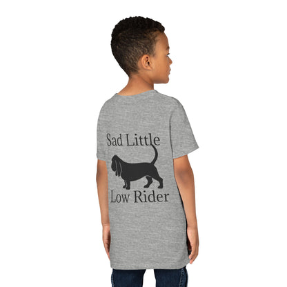 Sad Little Low Rider Youth Unisex Short Sleeve Crewneck Tee