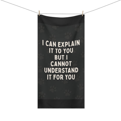 I Cannot Understand It For You Mink-Cotton  Beach Towel
