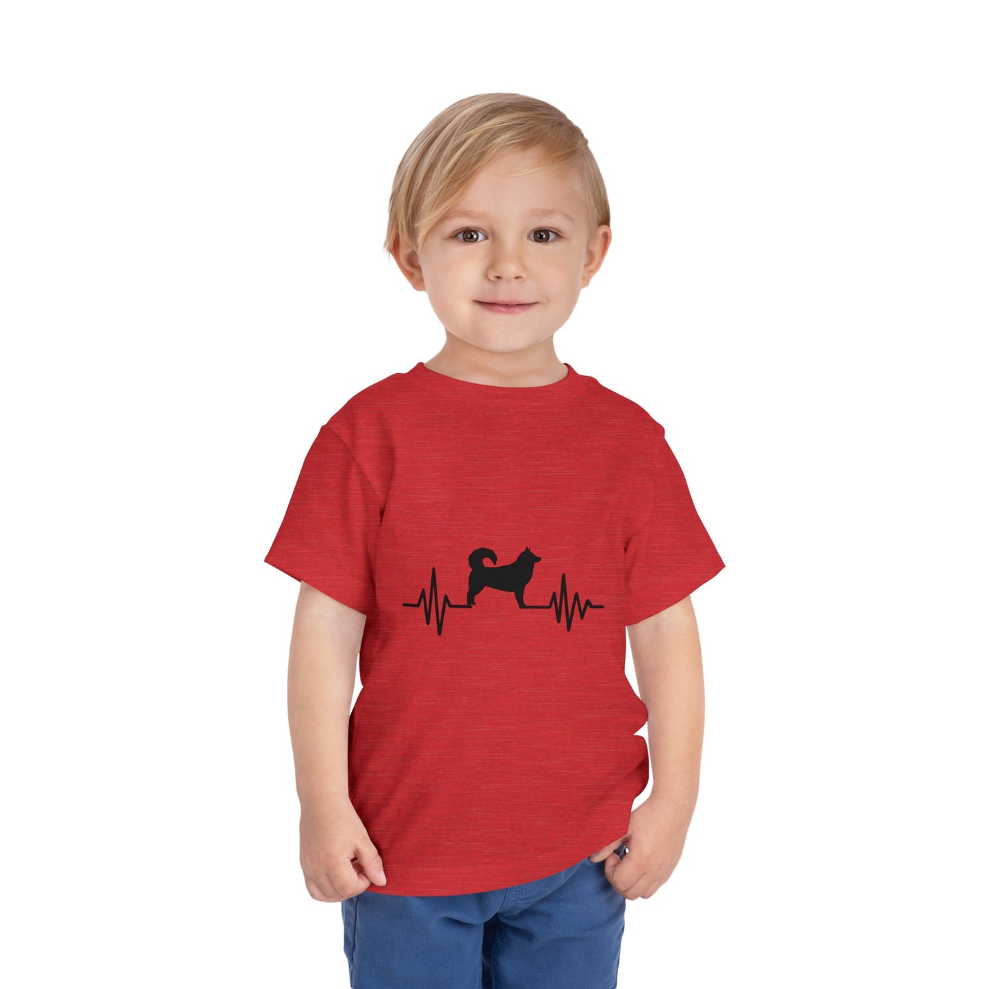 My Heart Beats For Malamutes Toddler Unisex Short Sleeve Crewneck Tee