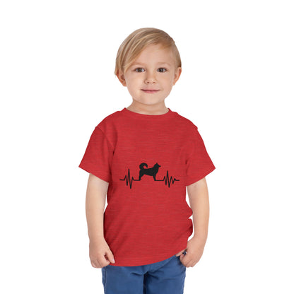 My Heart Beats For Malamutes Toddler Unisex Short Sleeve Crewneck Tee