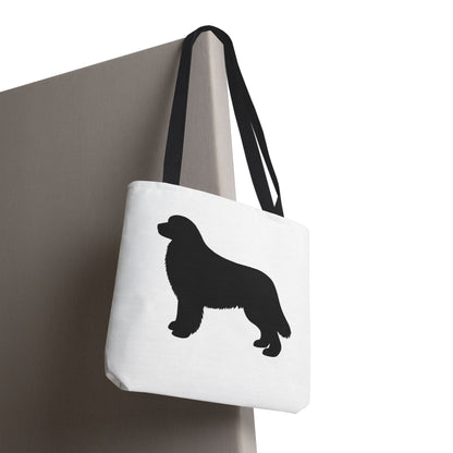 Newfie Silhouette Tote Bag
