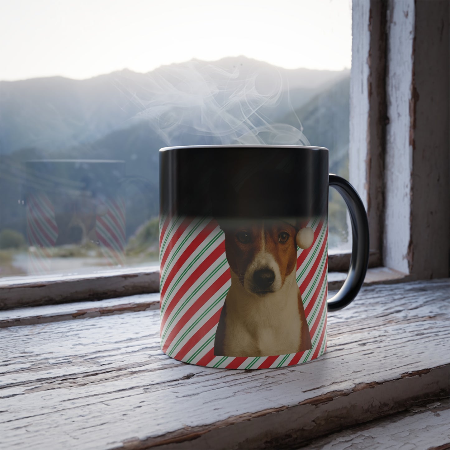 Santa Paws Basenji Color Changing Mug