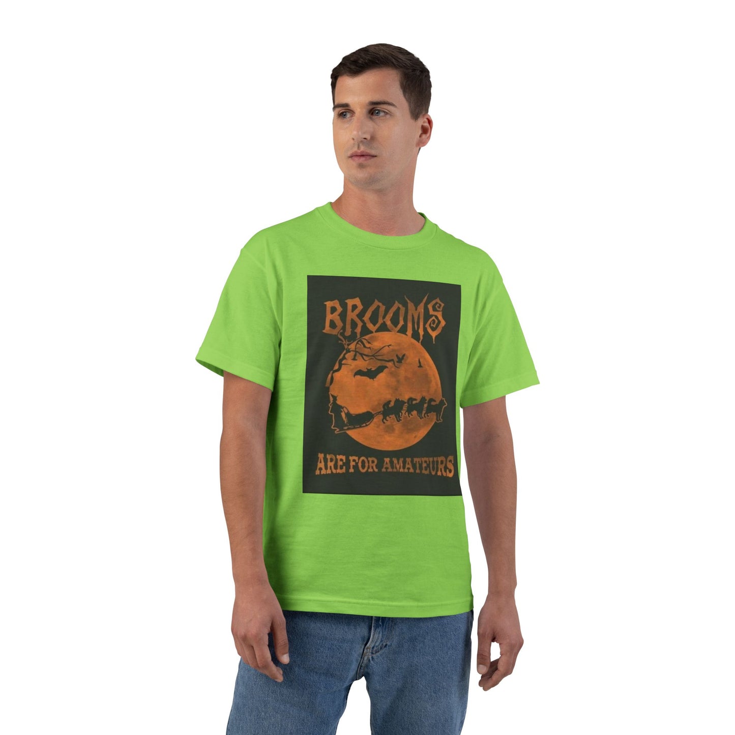 Brooms Are For Amateurs Men's Short-Sleeve Crewneck Tee