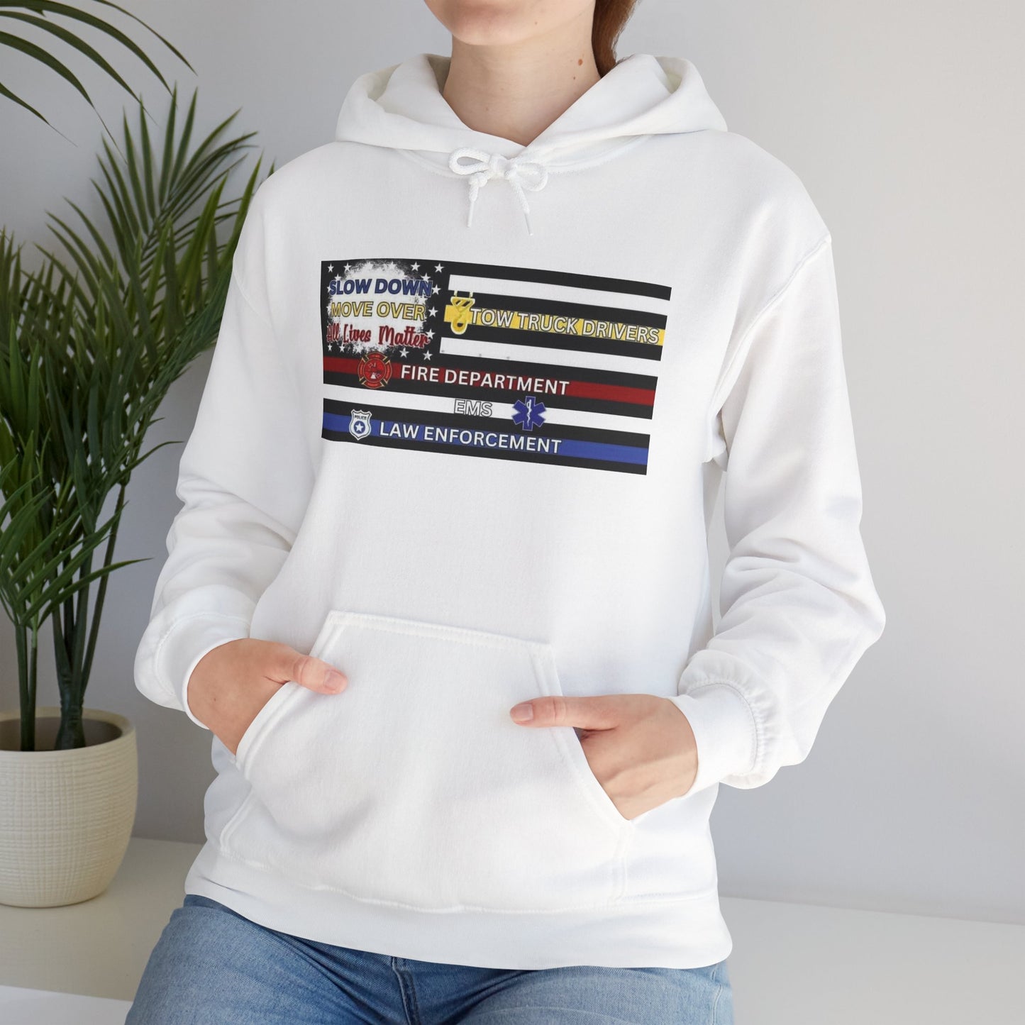 Slow Down Move Over Flag Unisex Hoodie