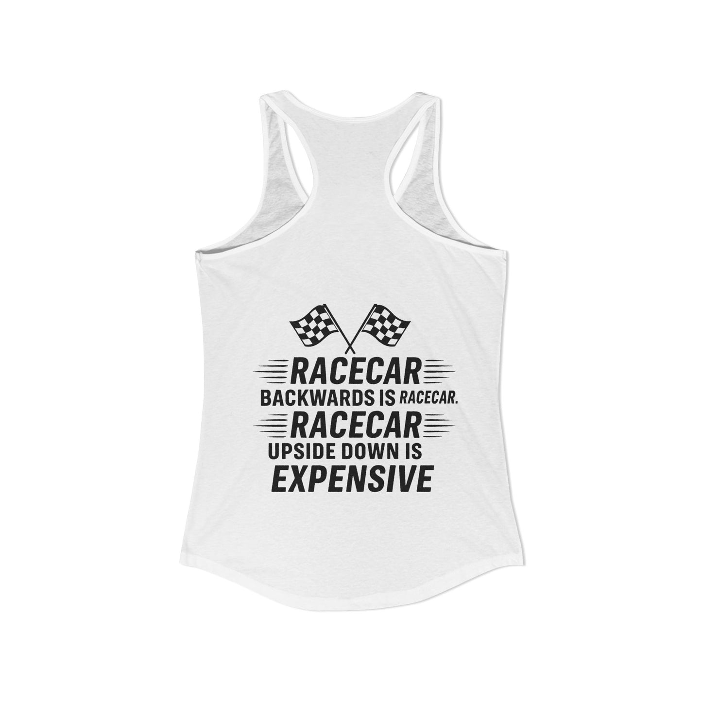 Racecar Backwards Women's Racerback Tank
