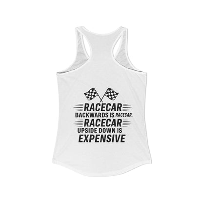 Racecar Backwards Women's Racerback Tank