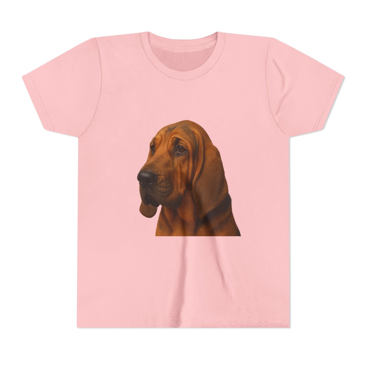 Bloodhound Head Youth Unisex Short Sleeve Crewneck Tee