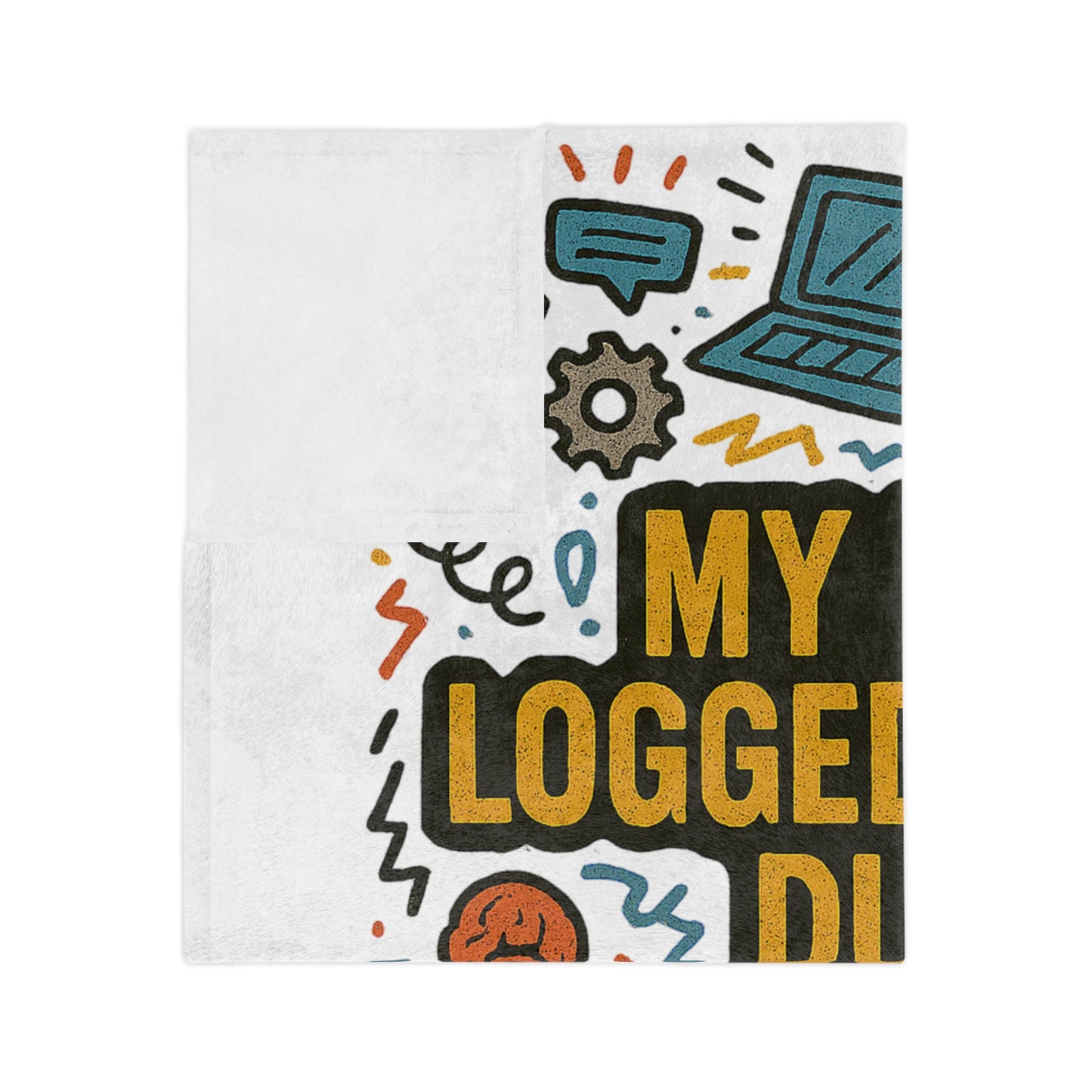 Logged Out Velveteen Microfiber Blanket