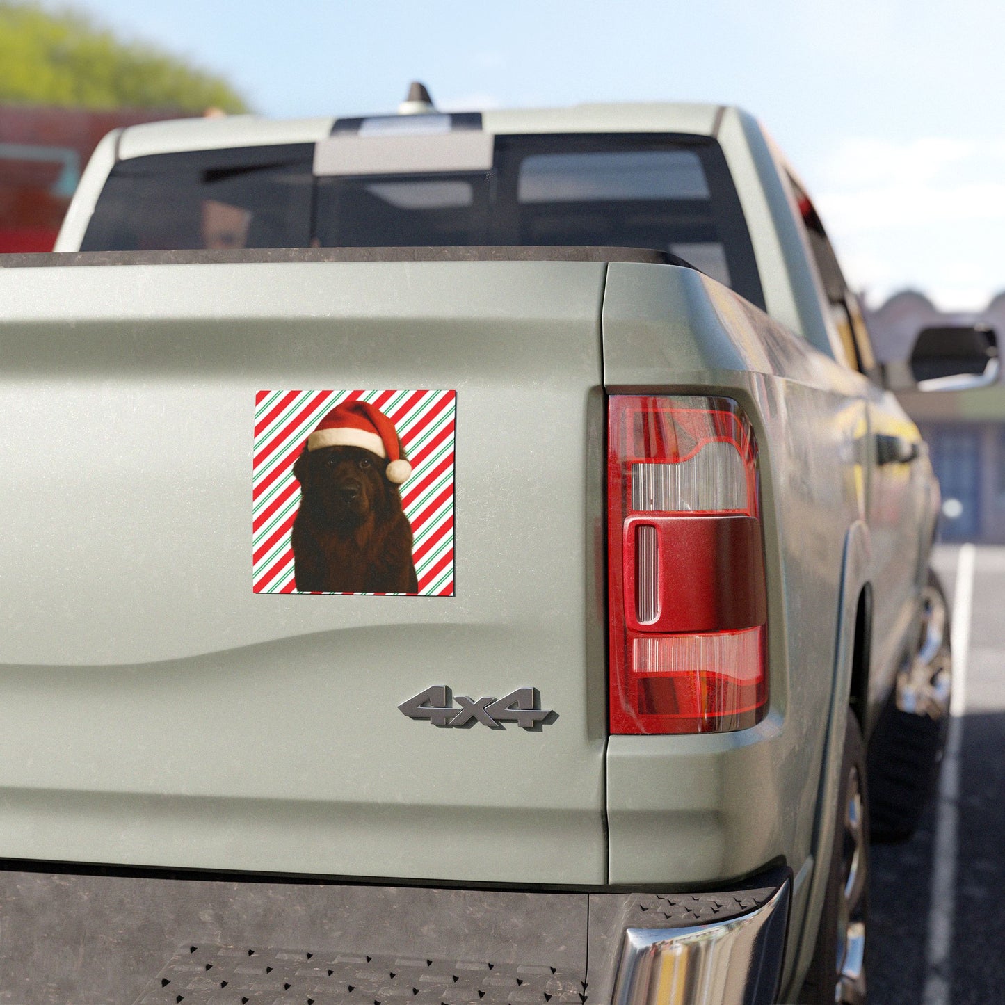 Santa Paws Newfie Indoor/Outdoor Magnet