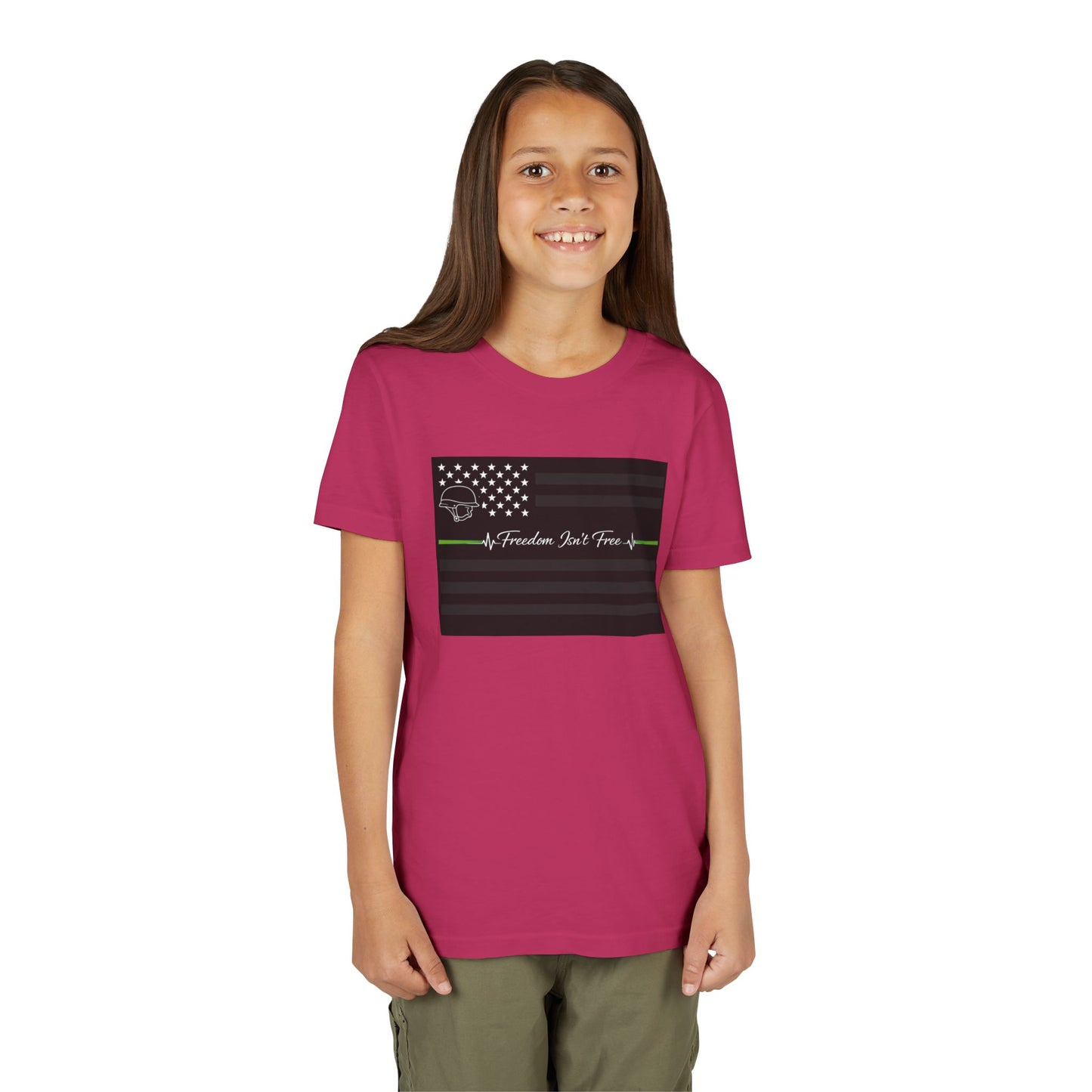 Thin Green Line Youth Unisex Short Sleeve Crewneck Tee