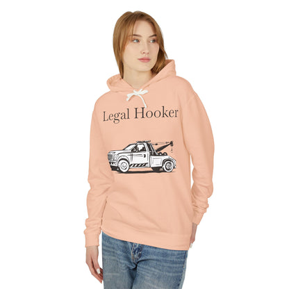 Legal H**ker Wheel Lift Tow Truck Unisex Lightweight Hoodie