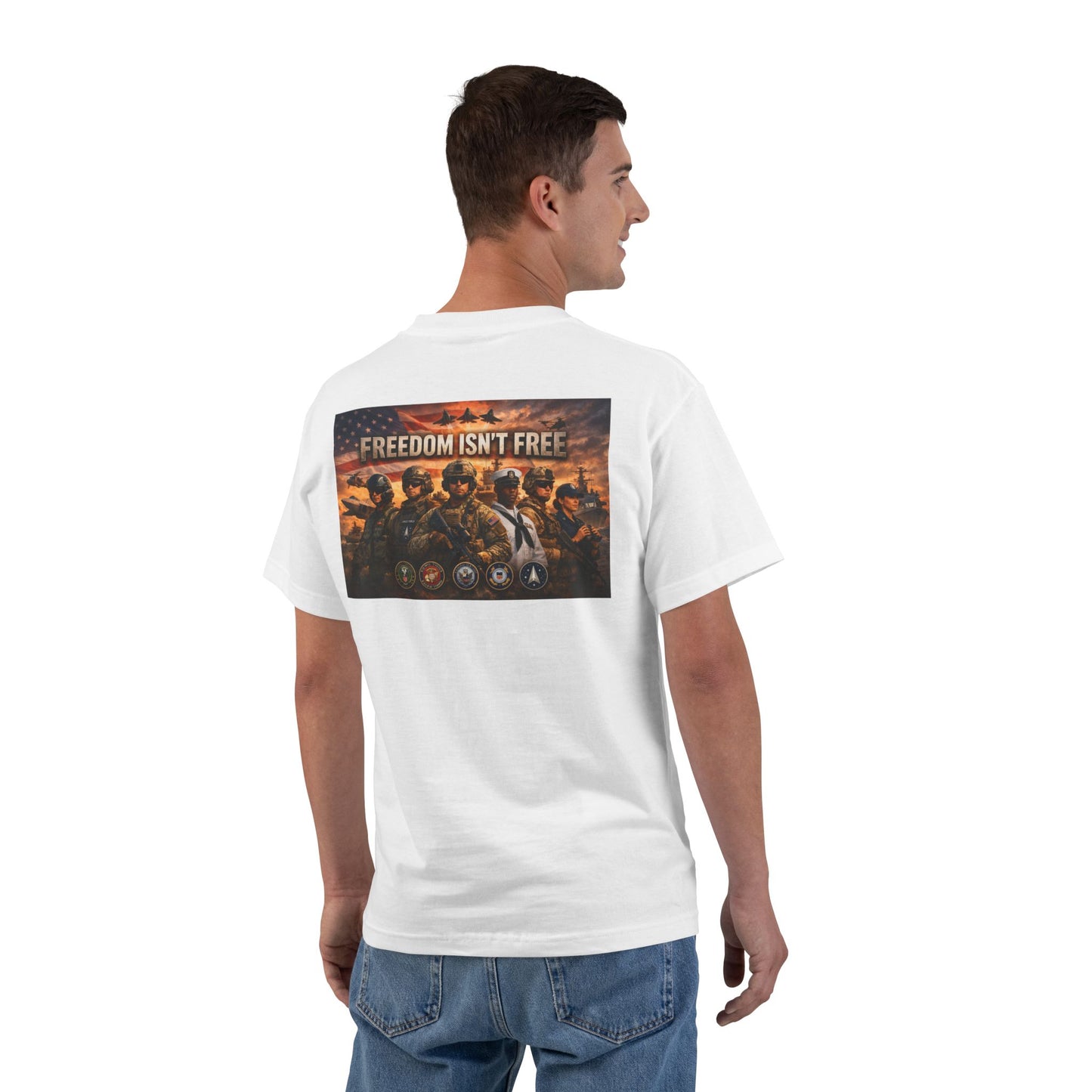 Freedom Isn't Free Men's Short-Sleeve Crewneck Tee