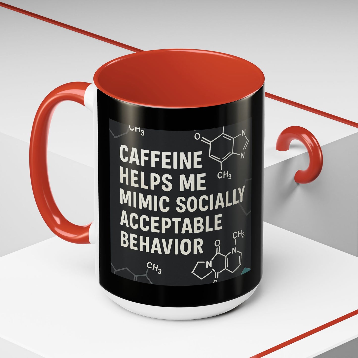 Socially Acceptable 2-Tone Coffee Mug