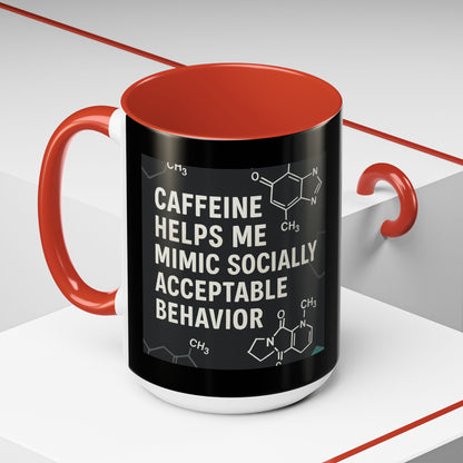 Socially Acceptable 2-Tone Coffee Mug