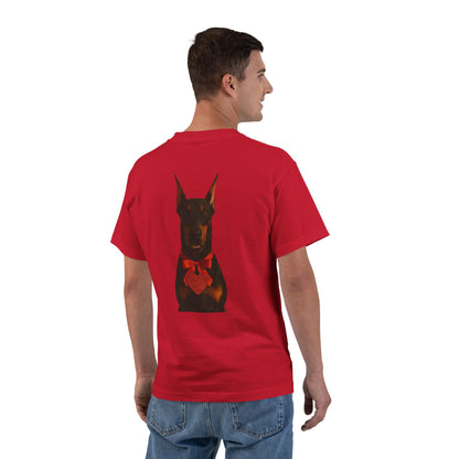 Cupid's Companion Doberman Men's Short-Sleeve Crewneck Tee