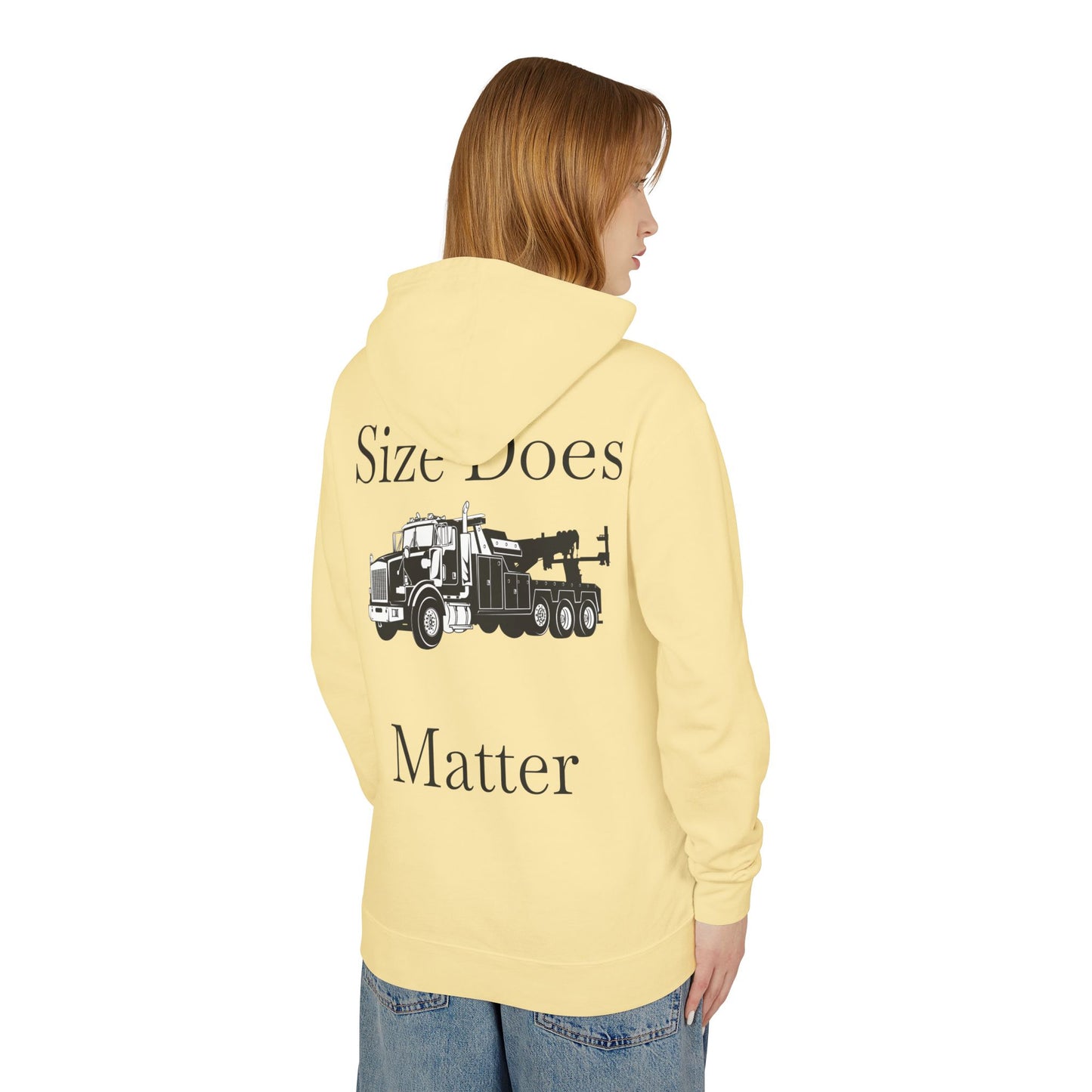Size Does Matter Unisex Lightweight Hoodie