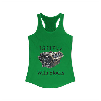 Play With Blocks Women's Racerback Tank