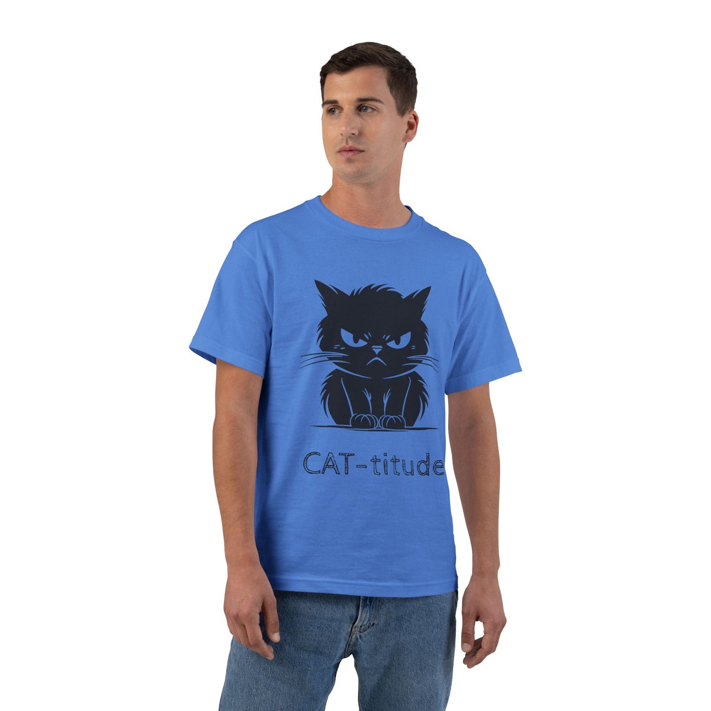 CAT-titude Men's Short-Sleeve Crewneck Tee