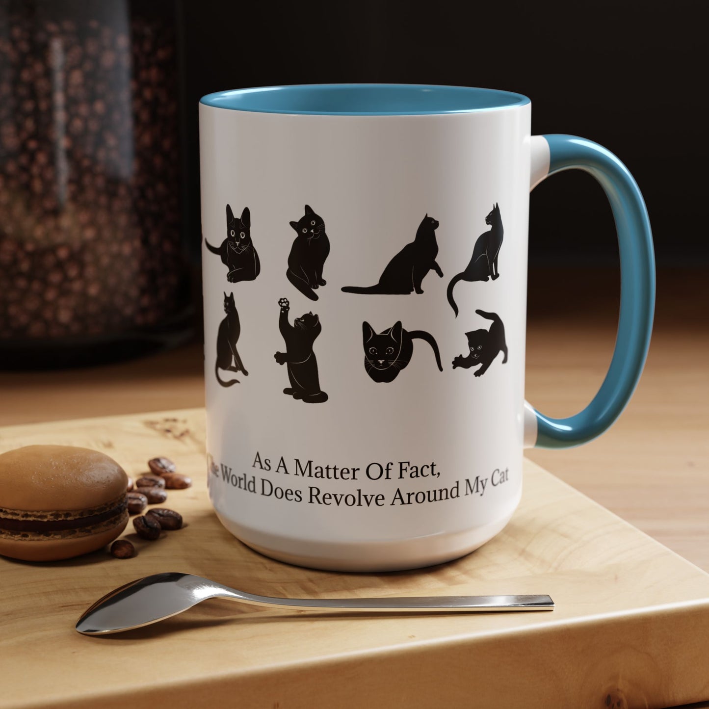 Matter Of Fact Cat 2-Tone Coffee Mug