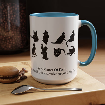 Matter Of Fact Cat 2-Tone Coffee Mug