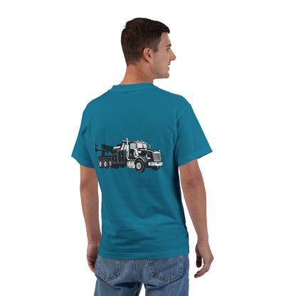 Heavy Tow Truck Men's Short-Sleeve Crewneck Tee