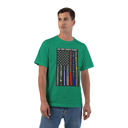 No One Fights Alone Men's Short-Sleeve Crewneck Tee