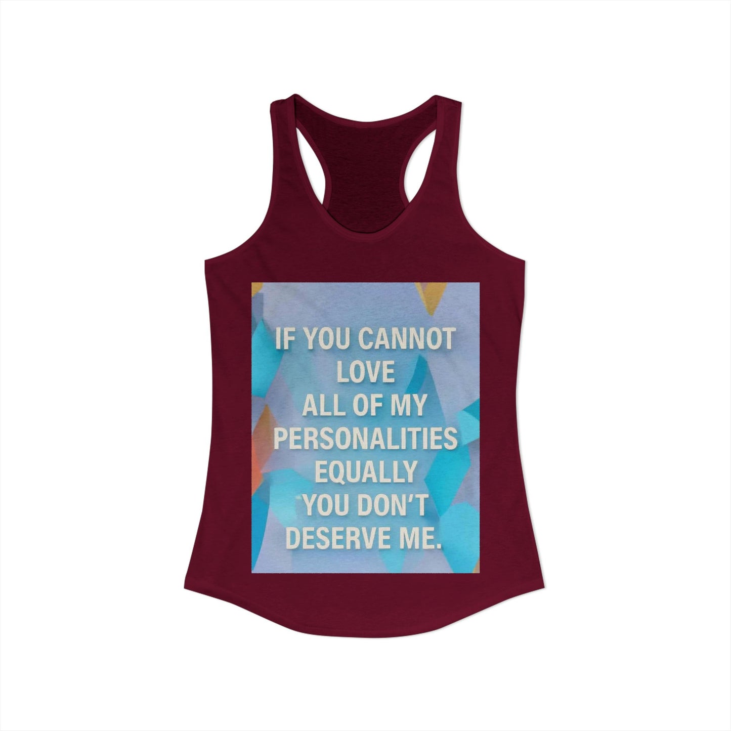 All Of My Personalities Women's Racerback Tank