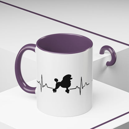 My Heart Beats For Poodles 2-Tone Coffee Mug