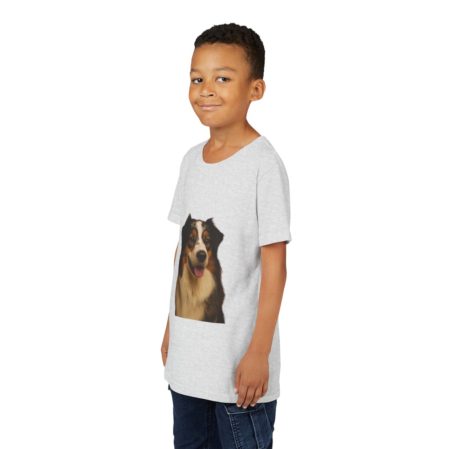 Aussie Head Youth Unisex Short Sleeve Crewneck Tee