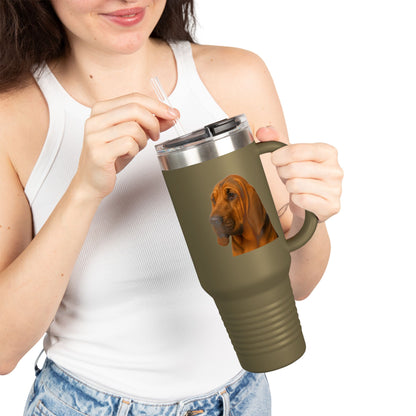 Bloodhound Head Insulated Travel Mug