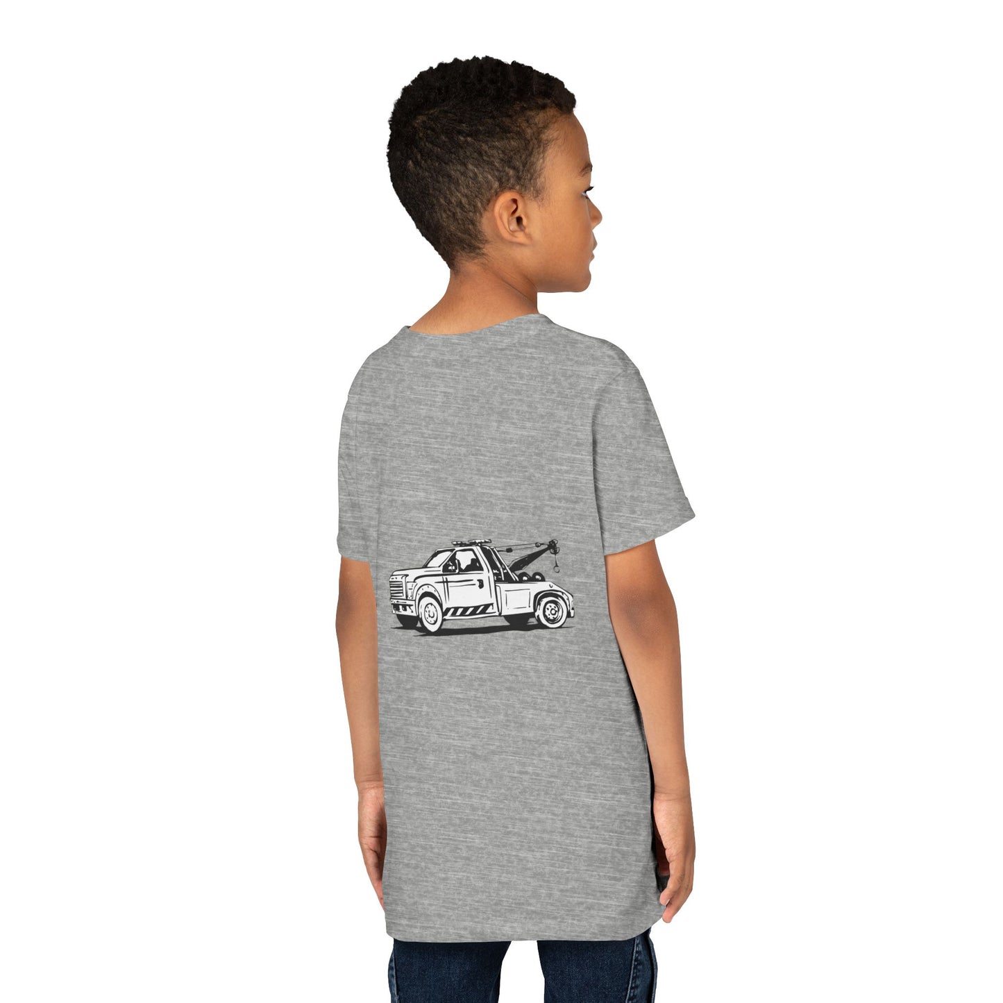 Wheel Lift Tow Truck Youth Unisex Short Sleeve Crewneck Tee