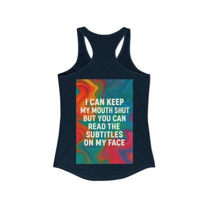 Subtitles Women's Racerback Tank